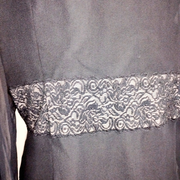 EDWARD SILK CHIFFON BLOUSE WITH EMBELLISHED WAIST BAND - Picture 4 of 11